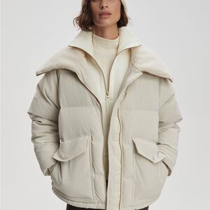 Varley Cream Puffer Jacket
